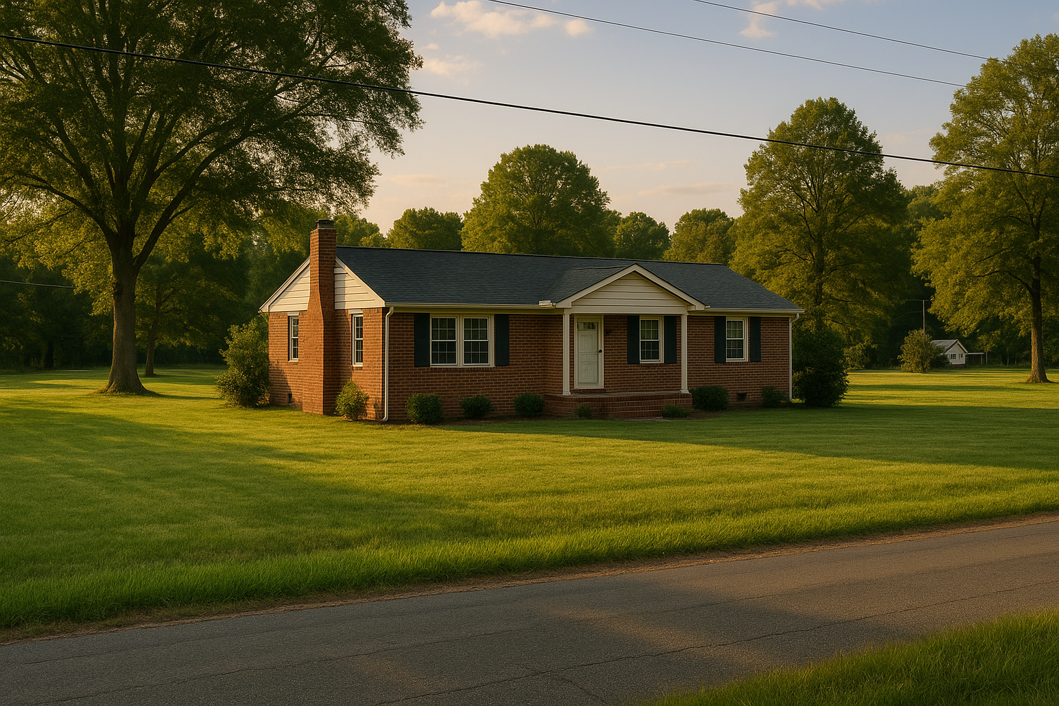A brick ranch home on a large lot in Mechanicsville, Hanover County