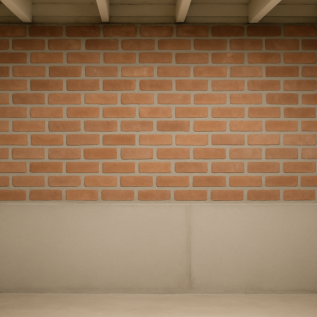 The same wall dried, cleaned, and restored after professional water-damage response